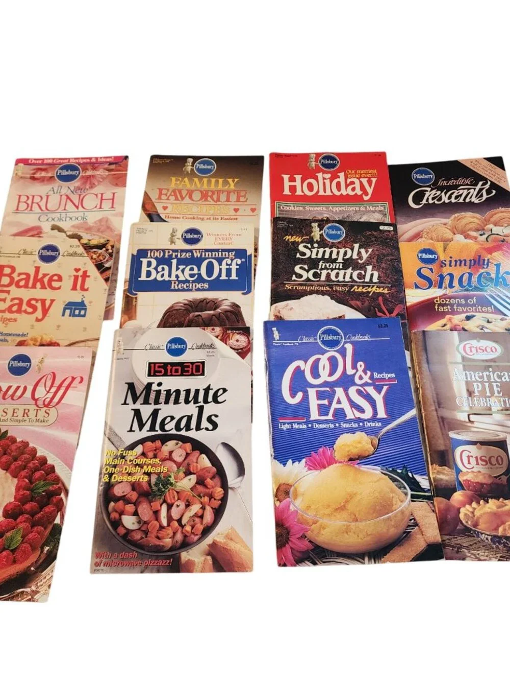 Pillsbury Classic Cookbooks lot of 12 baking soups cookies Minute Meals